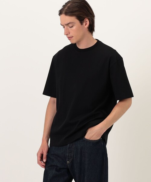 EDITION(エディション)の「コットン クルーネックTシャツ(Tシャツ/カットソー・メンズ・ホワイト/ベージュ/ブラック・M/L/S)」の4枚目の写真