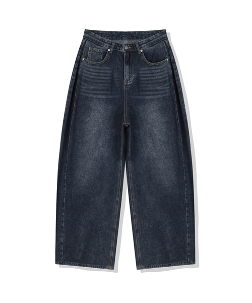 BASIC LABEL（ベーシックラベル）の「Drop side pintuck washed denim pants 6 Color [BLBD_4501]（デニムパンツ・レディース・グレー/マルチ/ライトブルー/ブラック/エメラルドブルー/ダークブルー・X-SMALL/SMALL/X-LARGE/LARGE/MEDIUM）」の5枚目の写真
