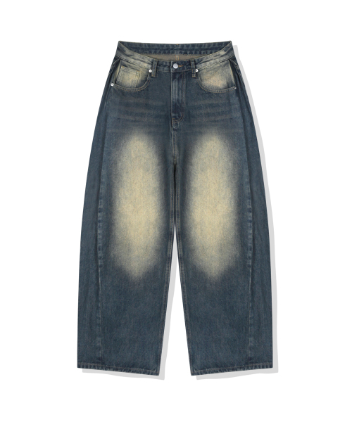 BASIC LABEL（ベーシックラベル）の「Drop side pintuck washed denim pants 6 Color [BLBD_4501]（デニムパンツ・レディース・グレー/マルチ/ライトブルー/ブラック/エメラルドブルー/ダークブルー・X-SMALL/SMALL/X-LARGE/LARGE/MEDIUM）」の8枚目の写真