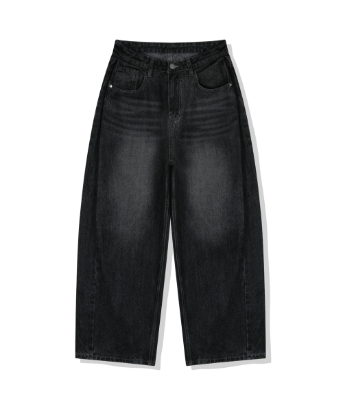 BASIC LABEL（ベーシックラベル）の「Drop side pintuck washed denim pants 6 Color [BLBD_4501]（デニムパンツ・レディース・グレー/マルチ/ライトブルー/ブラック/エメラルドブルー/ダークブルー・X-SMALL/SMALL/X-LARGE/LARGE/MEDIUM）」の9枚目の写真