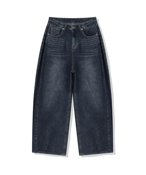 BASIC LABEL（ベーシックラベル）の「Drop side pintuck washed denim pants 6 Color [BLBD_4501]（デニムパンツ・レディース・グレー/マルチ/ライトブルー/ブラック/エメラルドブルー/ダークブルー・X-SMALL/SMALL/X-LARGE/LARGE/MEDIUM）」の10枚目の写真