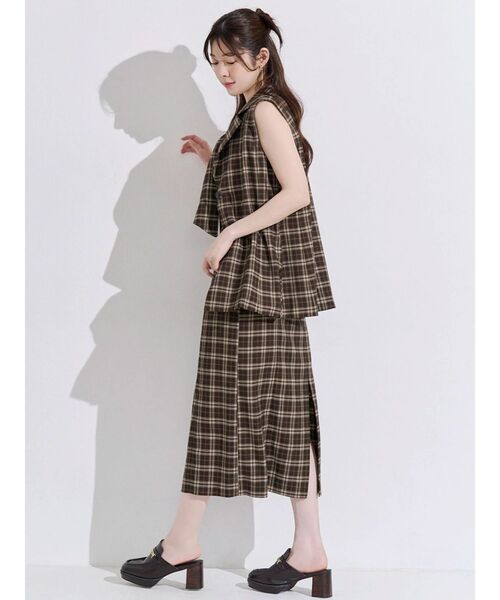 MERCURYDUO(マーキュリーデュオ)の「フロントリボンキャミワンピース(ワンピース・レディース・その他1/ベビーピンク/ブラウン/ベージュ・FREE)」の13枚目の写真
