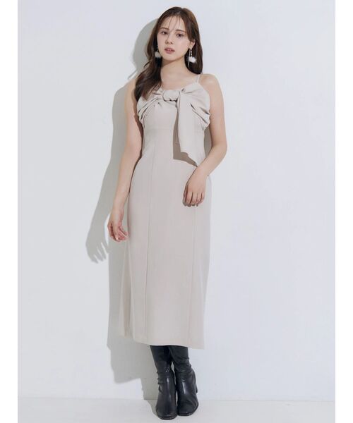 MERCURYDUO(マーキュリーデュオ)の「フロントリボンキャミワンピース(ワンピース・レディース・その他1/ベビーピンク/ブラウン/ベージュ・FREE)」の19枚目の写真
