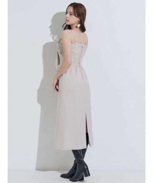 MERCURYDUO(マーキュリーデュオ)の「フロントリボンキャミワンピース(ワンピース・レディース・その他1/ベビーピンク/ブラウン/ベージュ・FREE)」の20枚目の写真
