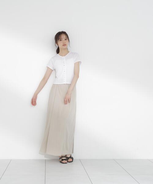 PROPORTION BODY DRESSING(プロポーションボディドレッシング)の「<a>テクスチャーカーディガン / 1216269700(Tシャツ/カットソー・レディース・ボルドー/ホワイト/レッド・FREE)」の9枚目の写真