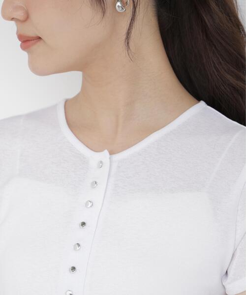 PROPORTION BODY DRESSING(プロポーションボディドレッシング)の「<a>テクスチャーカーディガン / 1216269700(Tシャツ/カットソー・レディース・ボルドー/ホワイト/レッド・FREE)」の14枚目の写真