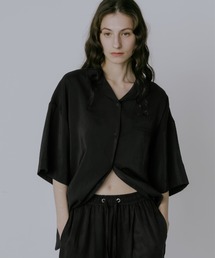 Pocket Open Collar Shirt