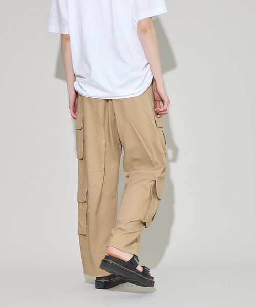 GARAGE OF GOOD CLOTHING（ガレージオブグッドクロージング）の「４ポケットリネンイージーカーゴパンツ（その他パンツ・レディース・ベージュ・FREE）」の5枚目の写真