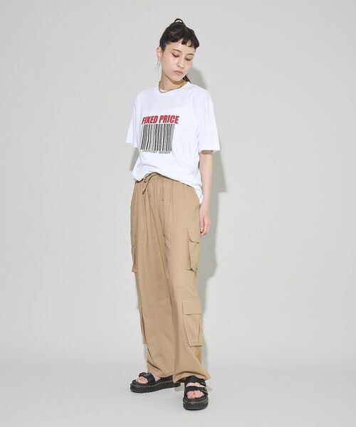 GARAGE OF GOOD CLOTHING（ガレージオブグッドクロージング）の「４ポケットリネンイージーカーゴパンツ（その他パンツ・レディース・ベージュ・FREE）」の11枚目の写真