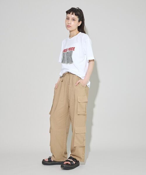 GARAGE OF GOOD CLOTHING（ガレージオブグッドクロージング）の「４ポケットリネンイージーカーゴパンツ（その他パンツ・レディース・ベージュ・FREE）」の13枚目の写真