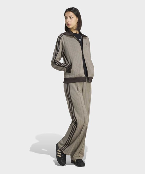 adidas(アディダス)の「トラックトップ OG ツイード / ジャージ / トラックジャケット / アディダスオリジナルス adidas Originals(ジャージ・レディース・ブラウン・MEDIUM/SMALL/X-SMALL/3XL/XX-LARGE/X-LARGE/LARGE)」の4枚目の写真