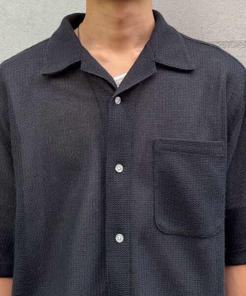 CIAOPANIC（チャオパニック）の「ハーフスリーブメッシュシャツ（シャツ/ブラウス・メンズ・ブラック/ホワイト・MEDIUM/LARGE）」の20枚目の写真