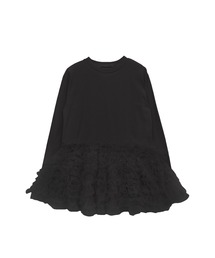 セール】tulle puff sleeve tunic one-piece（ワンピース）｜HONEY MI