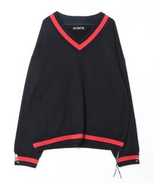 BOXY TENNIS V NECK SWEATER