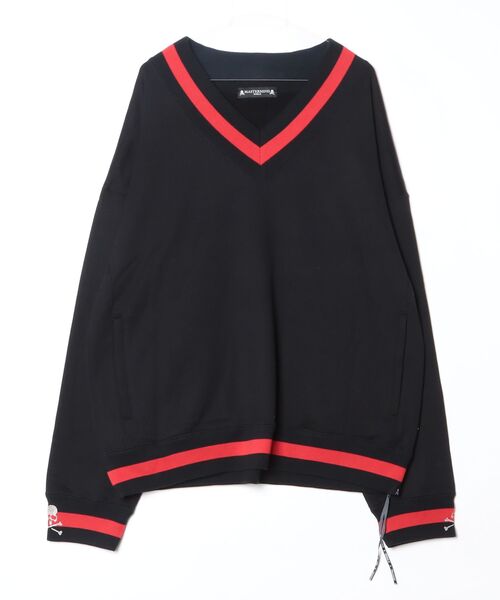 mastermind JAPAN（マスターマインド）の「BOXY TENNIS V NECK SWEATER（ニット/セーター・メンズ・ブラック系その他2/ホワイト系その他・XL）」の2枚目の写真