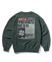 AECA（エイカ）の「AECA SOCIAL BALANCE SWEAT SHIRTS-WASHED GREEN（スウェット）」