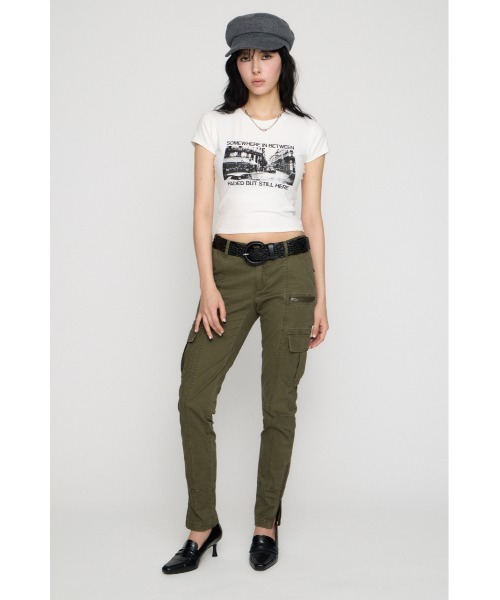 LAGUA GEM(ラグアジェム)の「PHOTO PRINT CUT Tシャツ(Tシャツ/カットソー・レディース・イエロー/ホワイト/杢グレー・FREE)」の22枚目の写真