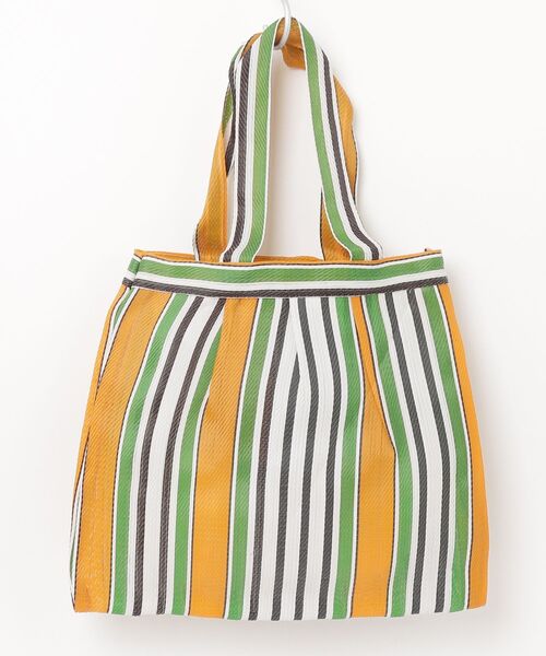 MAISON mou（メゾンムー）の「【Swaraj/スワラージ】タックチュールTOTE（トートバッグ・レディース・ブラック/パープル/オレンジ/グリーン・FREE）」の5枚目の写真