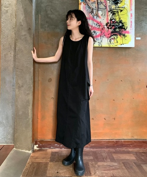 FAVORITO(ファヴォリート)の「ノースリーブワンピース(ワンピース・レディース・カーキ/ブラック・F)」の9枚目の写真