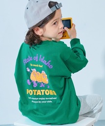 devirock（デビロック）の「綿100% デビラボ BIGシルエット プリント袖リブ 長袖Tシャツ（Tシャツ/カットソー）」