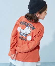 devirock（デビロック）の「綿100% デビラボ BIGシルエット プリント袖リブ 長袖Tシャツ（Tシャツ/カットソー）」
