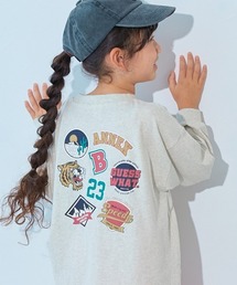devirock（デビロック）の「綿100% デビラボ BIGシルエット プリント袖リブ 長袖Tシャツ（Tシャツ/カットソー）」