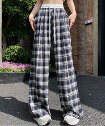 Chiina（チーナ）の「【Chiina】ルーズシルエット チェックワイドパンツ（その他パンツ）」