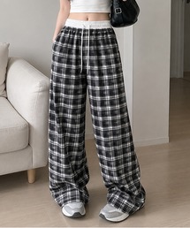 Chiina（チーナ）の「【Chiina】ルーズシルエット チェックワイドパンツ（その他パンツ）」
