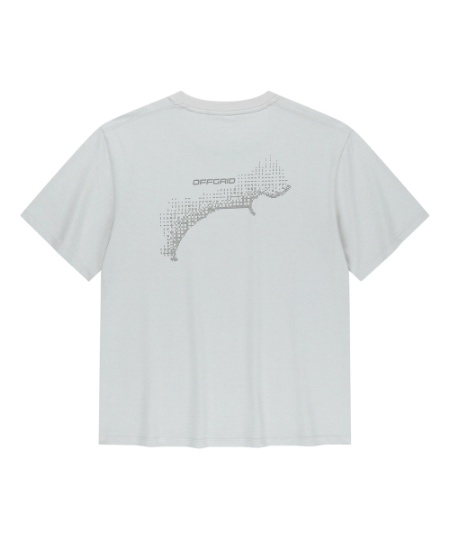OFFGRID(オフグリッド)の「ブリジェックスエアロクールニスコーストライン半袖Tシャツ-ライトグレー(Tシャツ/カットソー・メンズ・その他・MEDIUM/LARGE/X-LARGE/SMALL)」の1枚目の写真