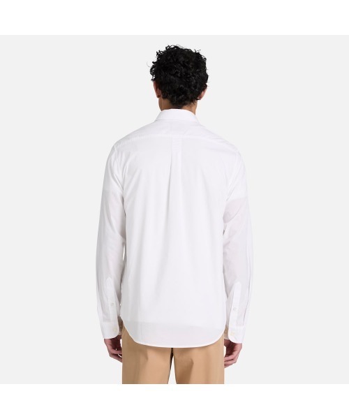 Timberland(ティンバーランド)の「長袖 ポプリン シャツ メンズ(シャツ/ブラウス・メンズ・ホワイト・MEDIUM/LARGE/XX-LARGE/X-LARGE)」の4枚目の写真