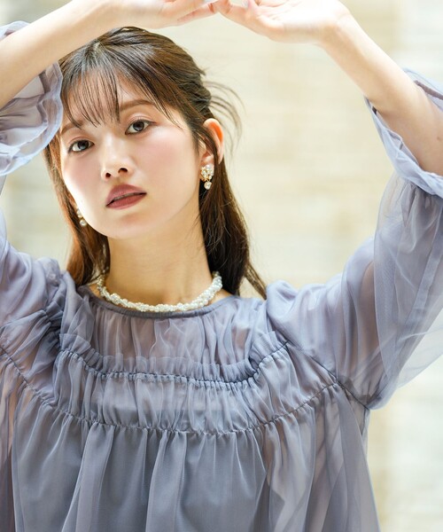 ANY SIS(エニィスィス)の「【Lily Calin】チュールレイヤードパンツ ドレス(ドレス・レディース・ブラック系/ダルブルー系・LARGE/SMALL/MEDIUM)」の14枚目の写真