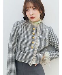 レディースのノーカラージャケット（フリル）ファッション通販 - ZOZOTOWN