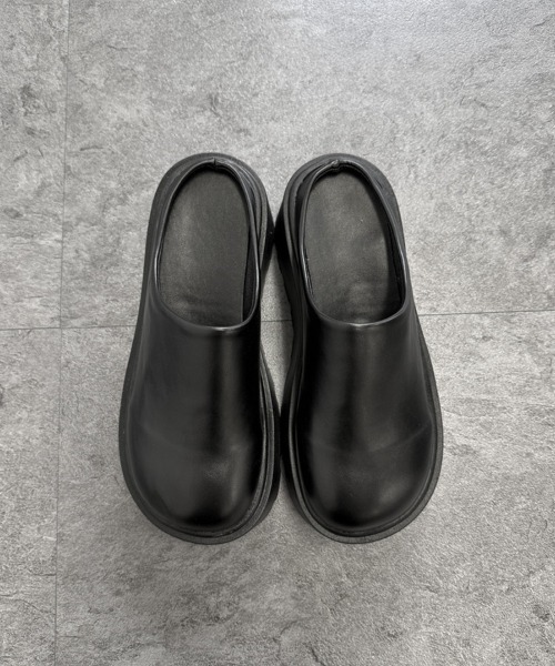 YACA(ヤーカ)の「Sabot Sandal/サボサンダル(サンダル・レディース・ブラック・1/2)」の6枚目の写真