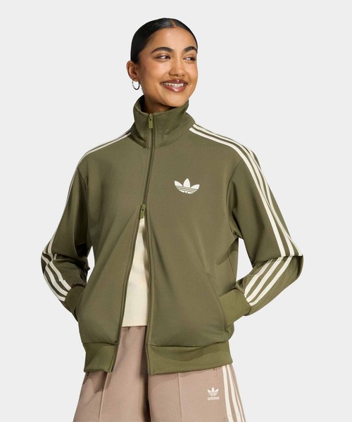 adidas(アディダス)の「ファイヤーバード トラックトップ ルーズ / ジャージ / トラックジャケット / アディダスオリジナルス adidas Originals(ジャージ・レディース・カーキ・X-SMALL/LARGE/MEDIUM/SMALL/X-LARGE/XX-LARGE)」の3枚目の写真
