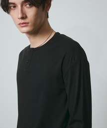 DAZE（デイズ）の「サーマル ヘンリーネック ロングスリーブTシャツ（Tシャツ/カットソー）」