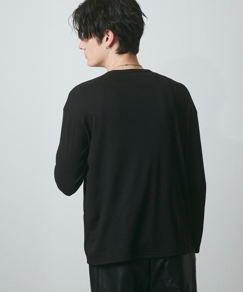 DAZE（デイズ）の「サーマル ヘンリーネック ロングスリーブTシャツ（Tシャツ/カットソー・メンズ・グレー/ブラック・SMALL/MEDIUM/LARGE/X-LARGE）」の22枚目の写真