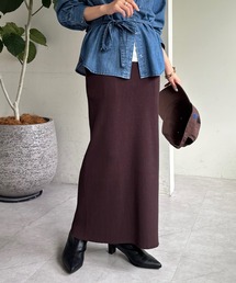 着痩せ/ベーシックリブニットタイトスカート/ZOZO限定