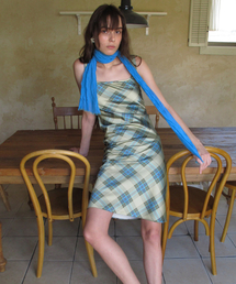 BABY ARGYLE DRESS_OLIVE