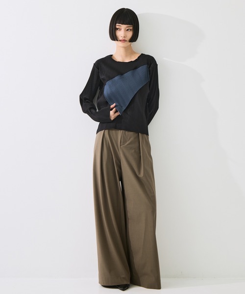 kotohayokozawa(コトハヨコザワ)の「【kotohayokozawa/コトハヨコザワ】todo WAVE TOP *LONG SLEEVE/todoウェーブトップロングスリーブ(Tシャツ/カットソー・レディース・ブラック/ブラウン/グレー・FREE)」の10枚目の写真