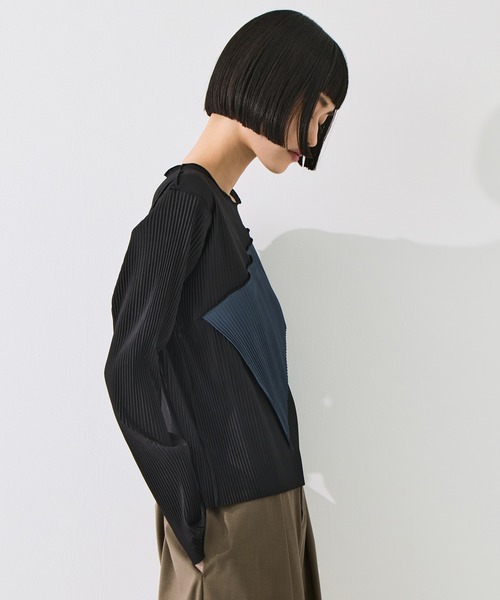 kotohayokozawa(コトハヨコザワ)の「【kotohayokozawa/コトハヨコザワ】todo WAVE TOP *LONG SLEEVE/todoウェーブトップロングスリーブ(Tシャツ/カットソー・レディース・ブラック/ブラウン/グレー・FREE)」の12枚目の写真