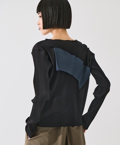 kotohayokozawa(コトハヨコザワ)の「【kotohayokozawa/コトハヨコザワ】todo WAVE TOP *LONG SLEEVE/todoウェーブトップロングスリーブ(Tシャツ/カットソー・レディース・ブラック/ブラウン/グレー・FREE)」の13枚目の写真