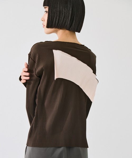 kotohayokozawa(コトハヨコザワ)の「【kotohayokozawa/コトハヨコザワ】todo WAVE TOP *LONG SLEEVE/todoウェーブトップロングスリーブ(Tシャツ/カットソー・レディース・ブラック/ブラウン/グレー・FREE)」の18枚目の写真