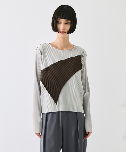 kotohayokozawa(コトハヨコザワ)の「【kotohayokozawa/コトハヨコザワ】todo WAVE TOP *LONG SLEEVE/todoウェーブトップロングスリーブ(Tシャツ/カットソー・レディース・ブラック/ブラウン/グレー・FREE)」の6枚目の写真
