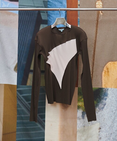 kotohayokozawa(コトハヨコザワ)の「【kotohayokozawa/コトハヨコザワ】todo WAVE TOP *LONG SLEEVE/todoウェーブトップロングスリーブ(Tシャツ/カットソー・レディース・ブラック/ブラウン/グレー・FREE)」の19枚目の写真