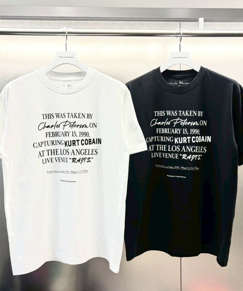 +81BRANCA(ハチイチブランカ)の「【+81BRANCA/ハチイチブランカ 】Charles Peterson-Kurt cobain PHOTO tee / カート・コバーン / フォトTシャツ / ユニセックス(Tシャツ/カットソー・メンズ・ホワイト系その他/ブラック/ホワイト系その他2・フリー)」の5枚目の写真