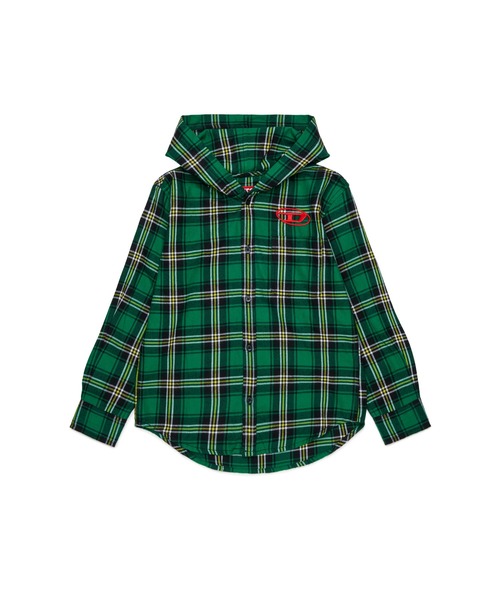 キッズ フード付きシャツ CHECK OVER（シャツ/ブラウス）｜DIESEL 