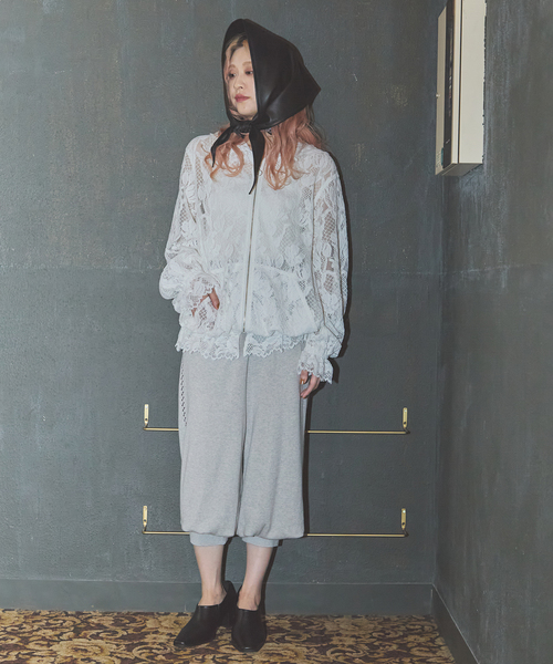 JOURNAL STANDARD(ジャーナルスタンダード)の「【SALLY VINTAGE × JOURNAL STANDARD】SALLY LACE FOODY(その他アウター・レディース・ブラック/ホワイト・FREE)」の4枚目の写真