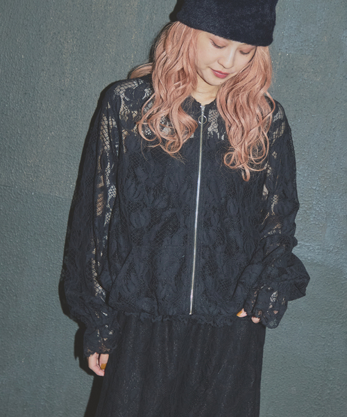 JOURNAL STANDARD(ジャーナルスタンダード)の「【SALLY VINTAGE × JOURNAL STANDARD】SALLY LACE FOODY(その他アウター・レディース・ブラック/ホワイト・FREE)」の5枚目の写真