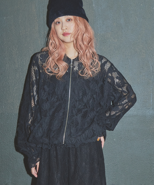 JOURNAL STANDARD(ジャーナルスタンダード)の「【SALLY VINTAGE × JOURNAL STANDARD】SALLY LACE FOODY(その他アウター・レディース・ブラック/ホワイト・FREE)」の6枚目の写真