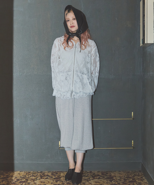 JOURNAL STANDARD(ジャーナルスタンダード)の「【SALLY VINTAGE × JOURNAL STANDARD】SALLY LACE FOODY(その他アウター・レディース・ブラック/ホワイト・FREE)」の8枚目の写真